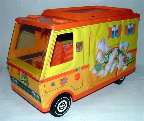 Hit the road to adventure with the Barbie Dream Camper featuring an epic slide, 7 play areas and everything imaginations need to play out the ultimate camping trip. . Barbie camper 1970s